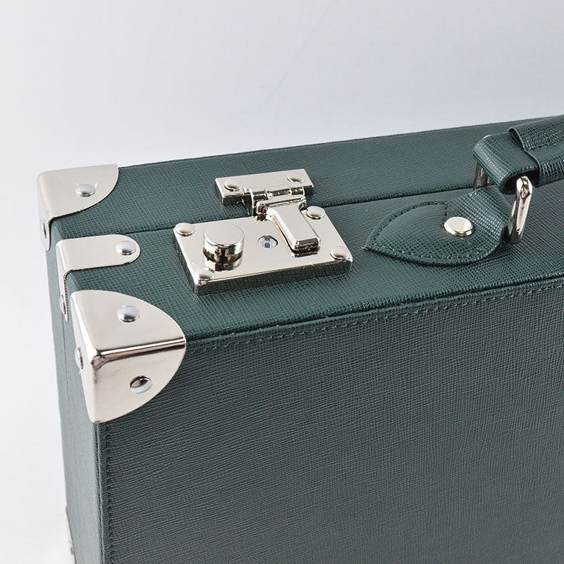 Tempomat Madrid, Green Saffiano leather watch box for collectors