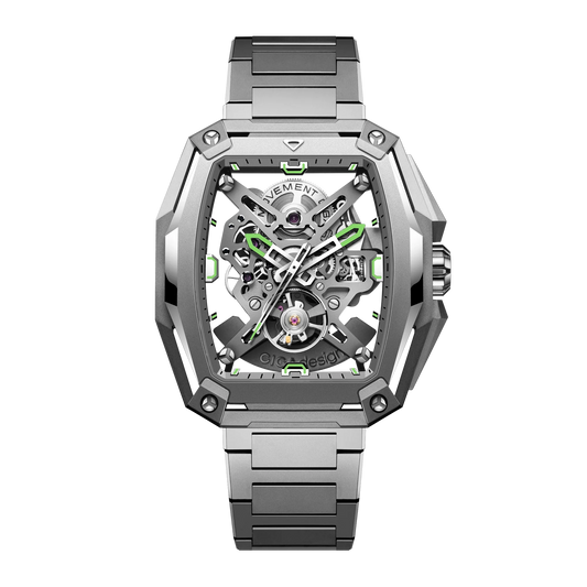 CIGA design SKELETON AUTOMATIC WATCH HUNTER TITANIUM