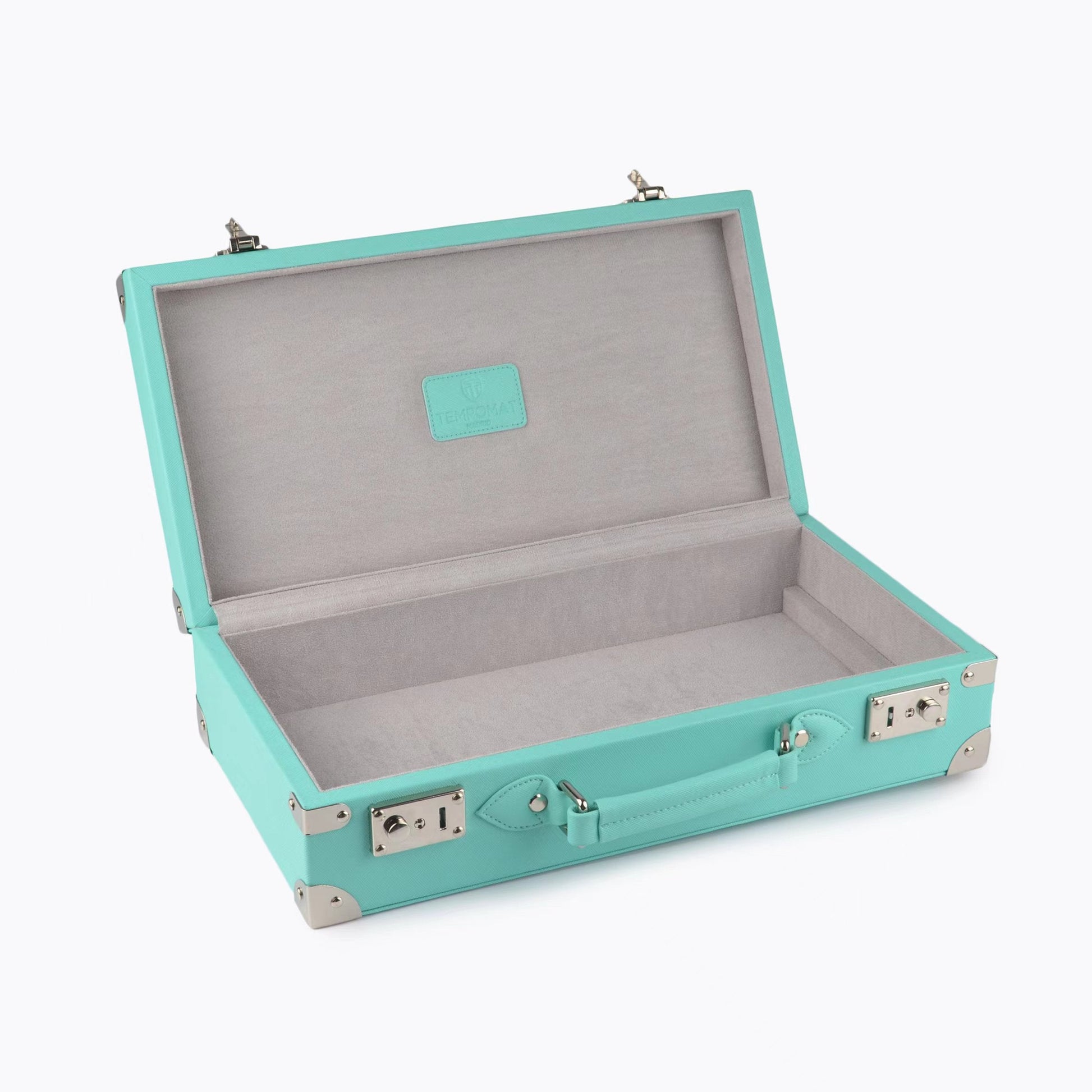 Tempomat Madrid, Tiffany Blue / Sky Blue Saffiano leather watch box for collectors