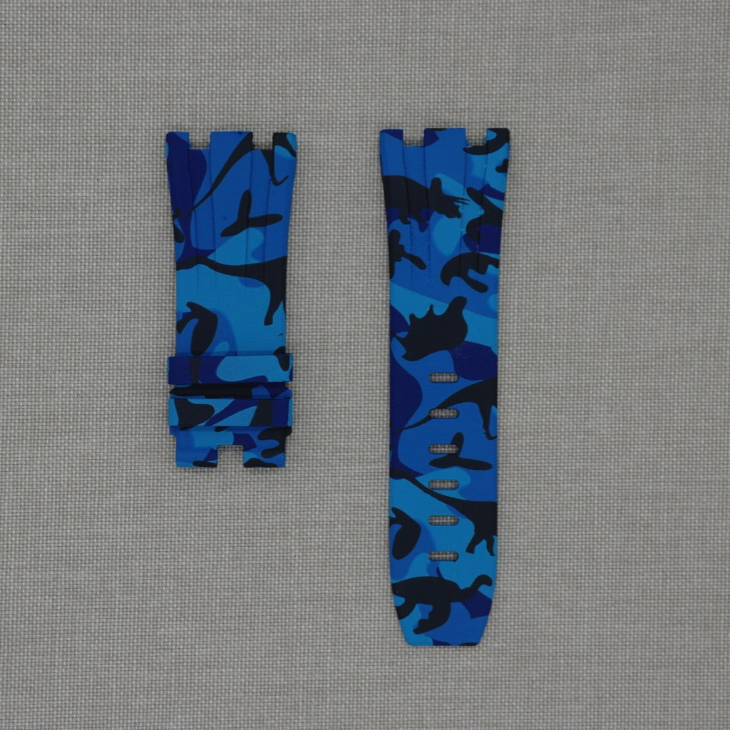 Blue Camo AP Rubber Strap
