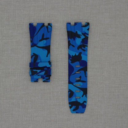 Blue Camo AP Rubber Strap