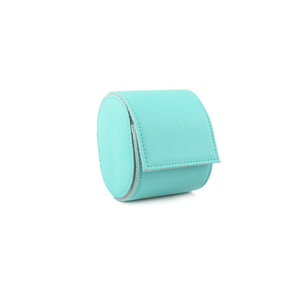 Tempomat Madrid, Tiffany Blue / Sky Blue Saffiano leather watch roll for collectors