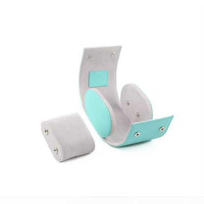 Tempomat Madrid, Tiffany Blue / Sky Blue Saffiano leather watch roll for collectors