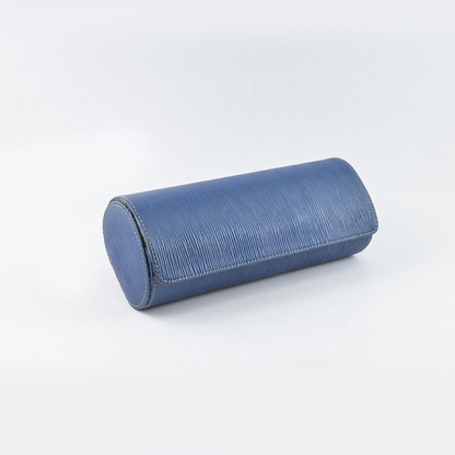 Tempomat Madrid, Blue Epi Camouflage Saffiano leather watch roll for collectors