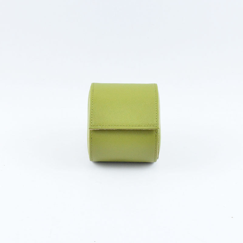 Tempomat Madrid, Mint Green Saffiano leather watch roll for collectors