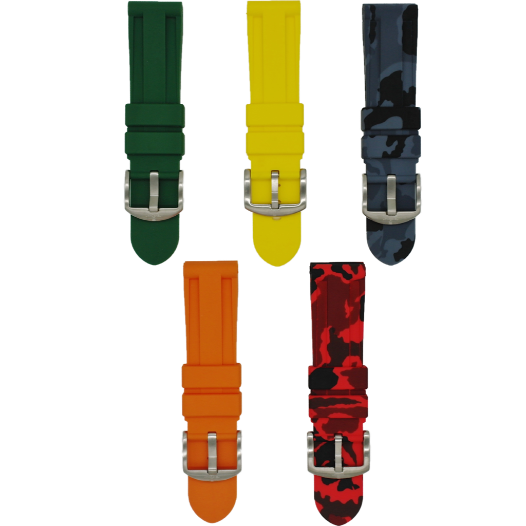 Tempomat Madrid  affordable luxury watch accessories, 22mm universal rubber strap bundle for tag heuer, tudor, omega