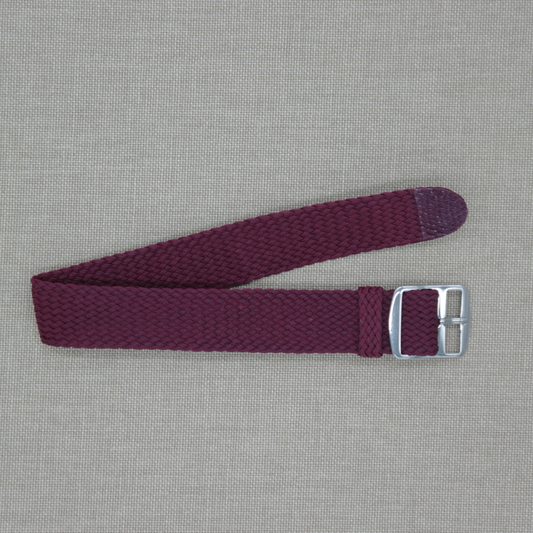 Tempomat Madrid, Aubergine Perlon Strap for Rolex & Omega, 20mm universal fit