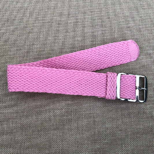 Tempomat Madrid, Pink Perlon Strap for Rolex & Omega, 20mm universal fit
