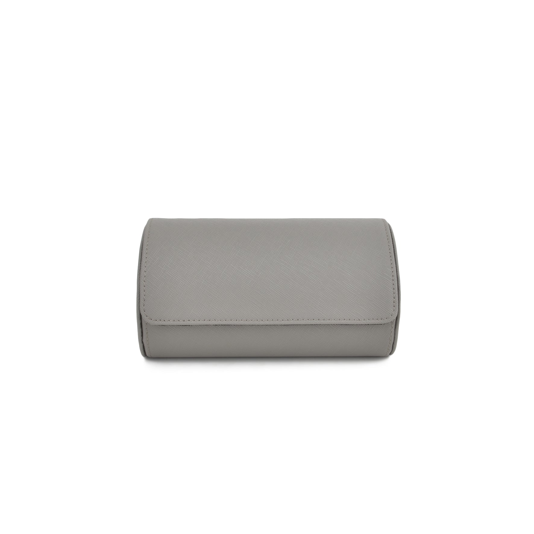 Tempomat Madrid, Grey Saffiano leather watch roll for collectors