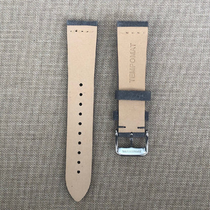 Tempomat Madrid, Grey suede Leather Strap for Rolex & Omega, 20mm universal fit