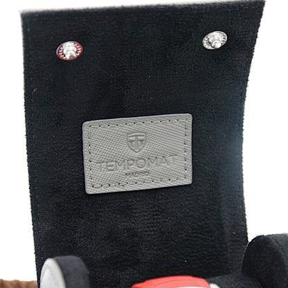 Tempomat Madrid, Grey Saffiano leather watch roll for collectors