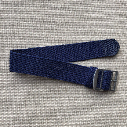 Tempomat Madrid, Navy Blue Perlon Strap for Rolex & Omega, 20mm universal fit