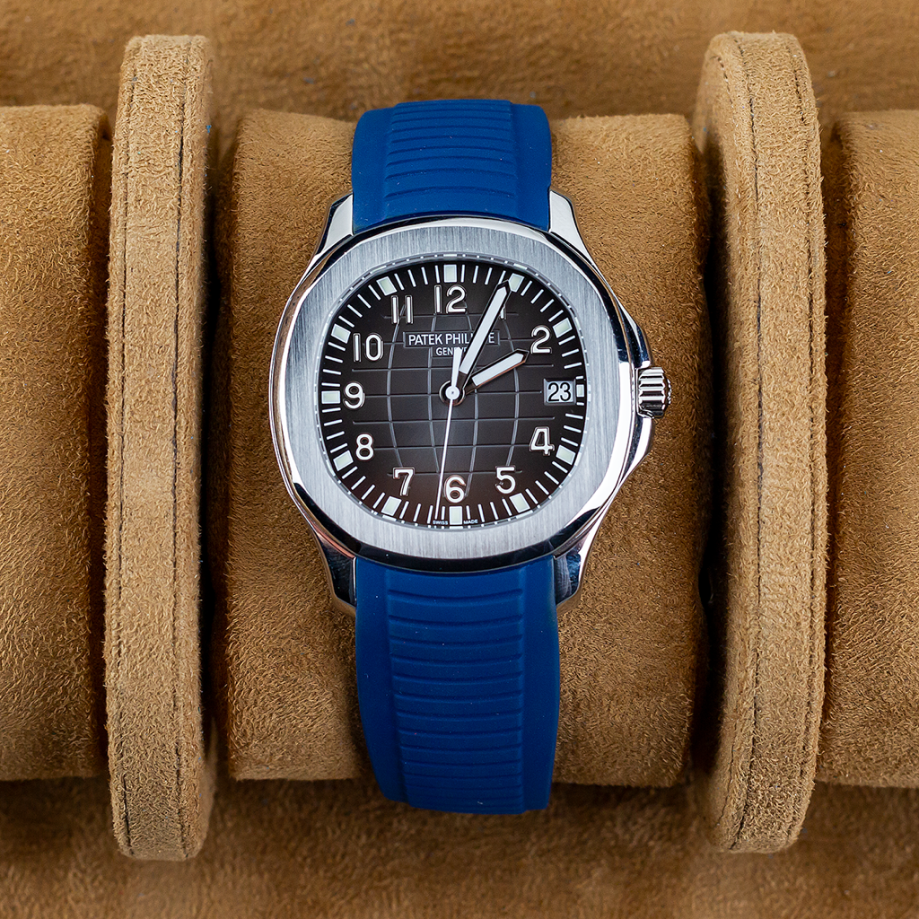 Tempomat Madrid, Navy Blue FKM Vulcanized Rubber Strap for Patek Philippe Aquanaut