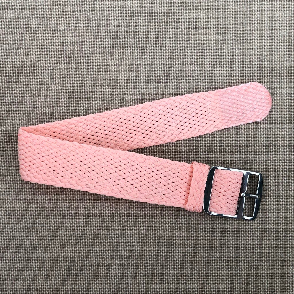 Tempomat Madrid, Salmon Perlon Strap for Rolex & Omega, 20mm universal fit