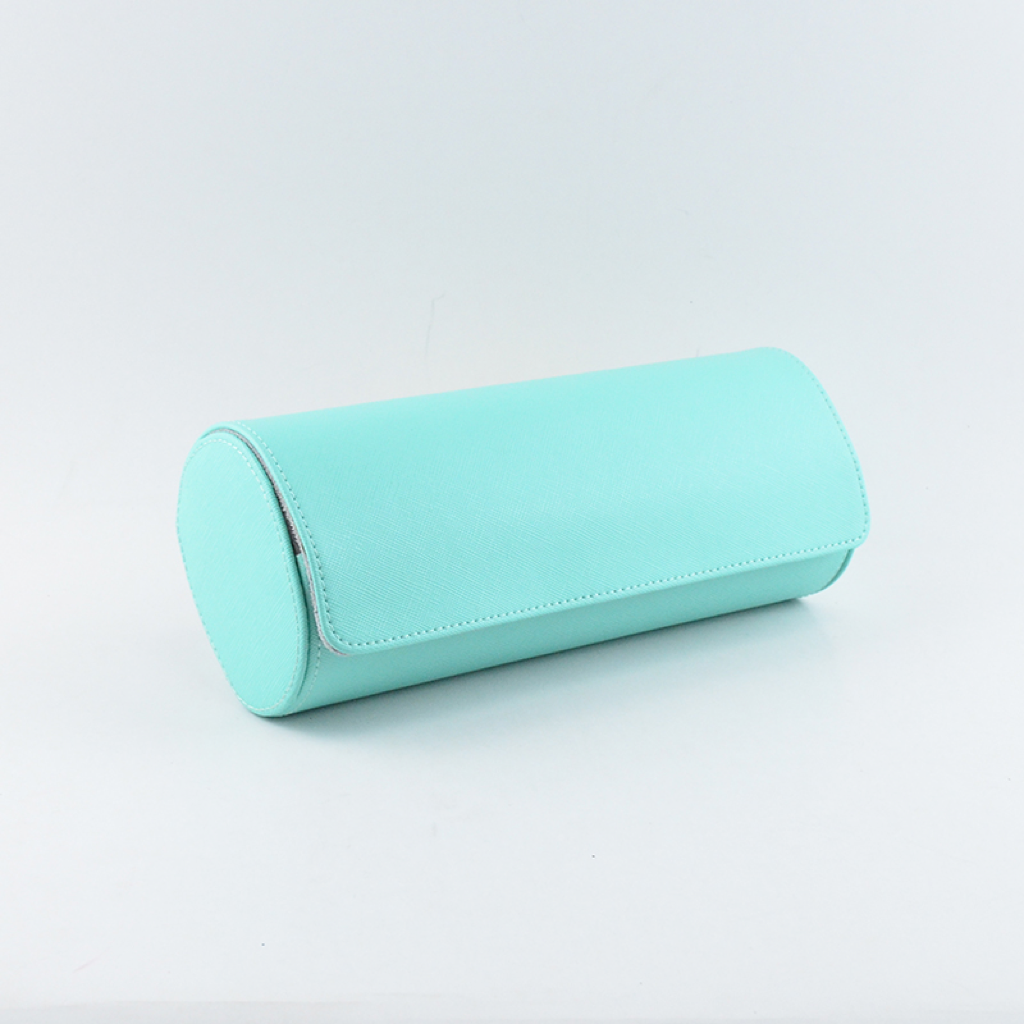 Tempomat Madrid, Tiffany Blue / Sky Blue Saffiano leather watch roll for collectors