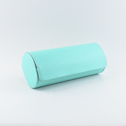 Tempomat Madrid, Tiffany Blue / Sky Blue Saffiano leather watch roll for collectors