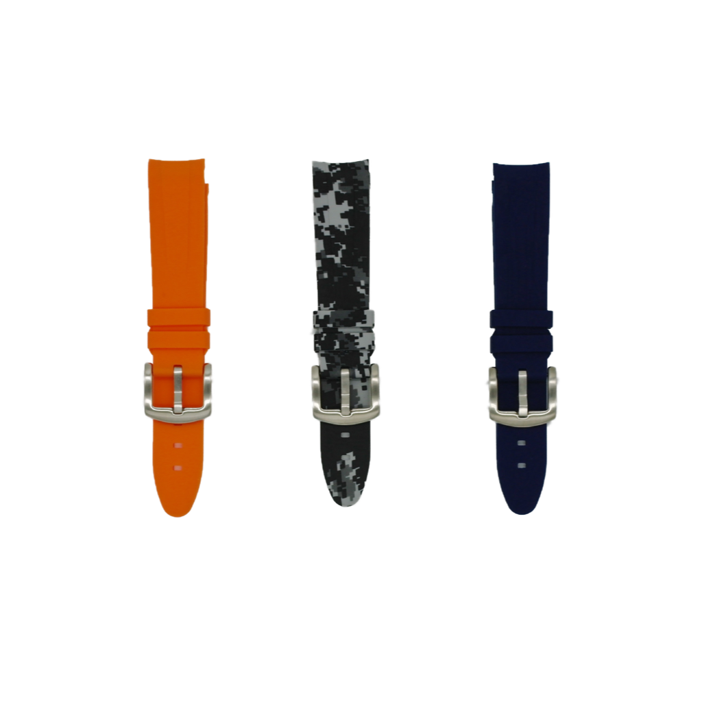 Tempomat Madrid  affordable luxury watch accessories, strap bundles for 20mm curved ended fitted rubber strap for rolex and omega