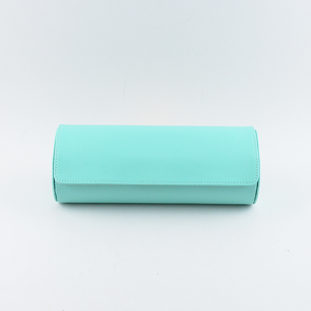 Tempomat Madrid, Tiffany Blue / Sky Blue Saffiano leather watch roll for collectors
