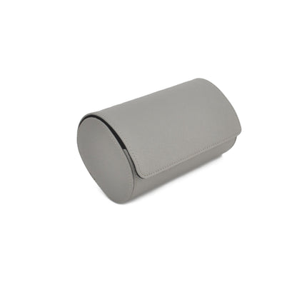 Tempomat Madrid, Grey Saffiano leather watch roll for collectors