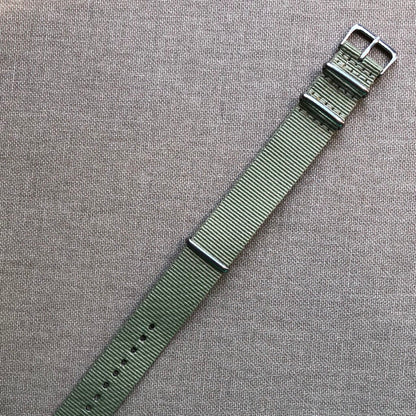 Tempomat Madrid, Khaki Green Nato Strap for Rolex & Omega, 20mm universal fit