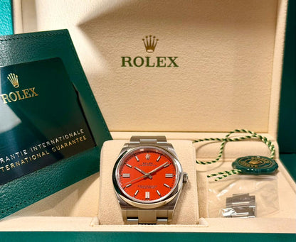 Rolex, Oyster Perpetual Carátula, Coral 36mm