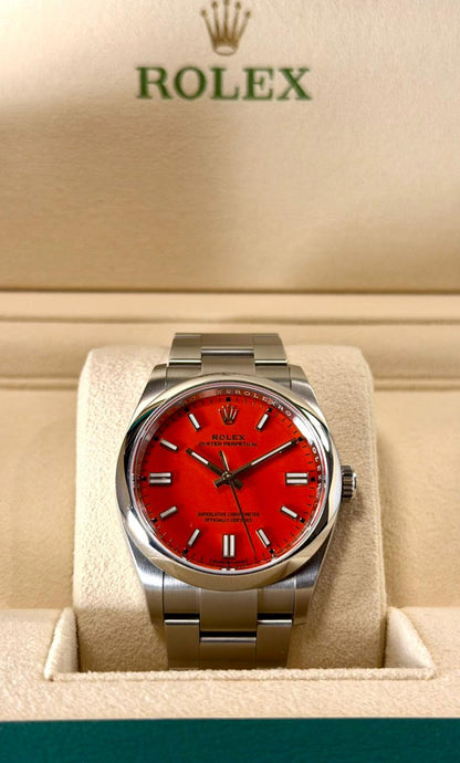 Rolex, Oyster Perpetual Carátula, Coral 36mm
