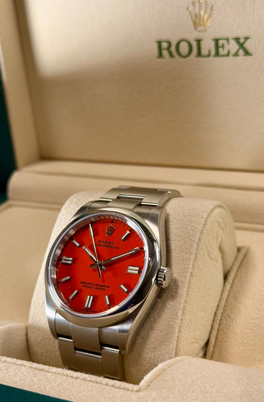 Rolex, Oyster Perpetual Carátula, Coral 36mm