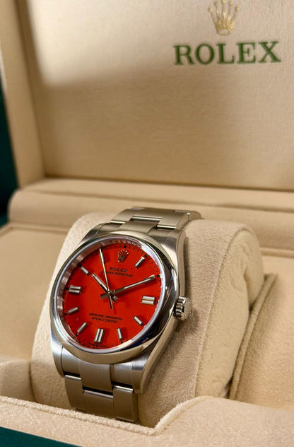 Rolex, Oyster Perpetual Carátula, Coral 36mm
