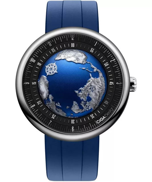 CIGA design Mechanical Watch Blue Planet