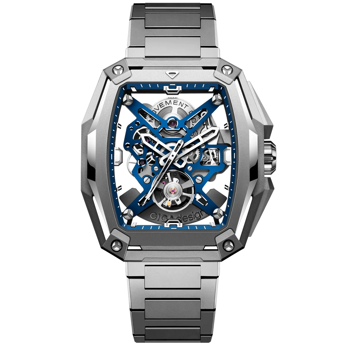 CIGA design SKELETON AUTOMATIC WATCH HUNTER TITANIUM