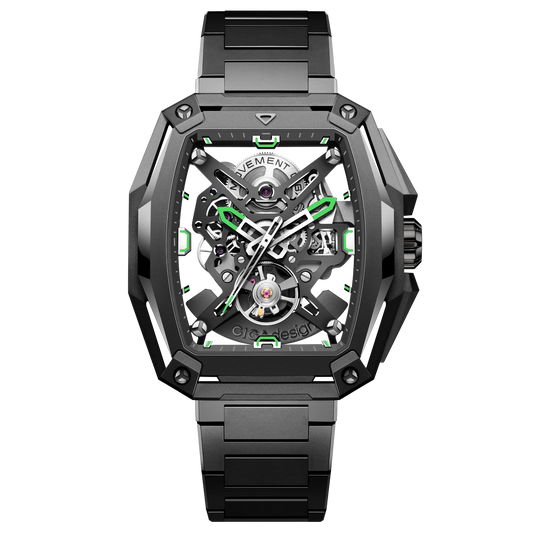 CIGA design SKELETON AUTOMATIC WATCH HUNTER TITANIUM